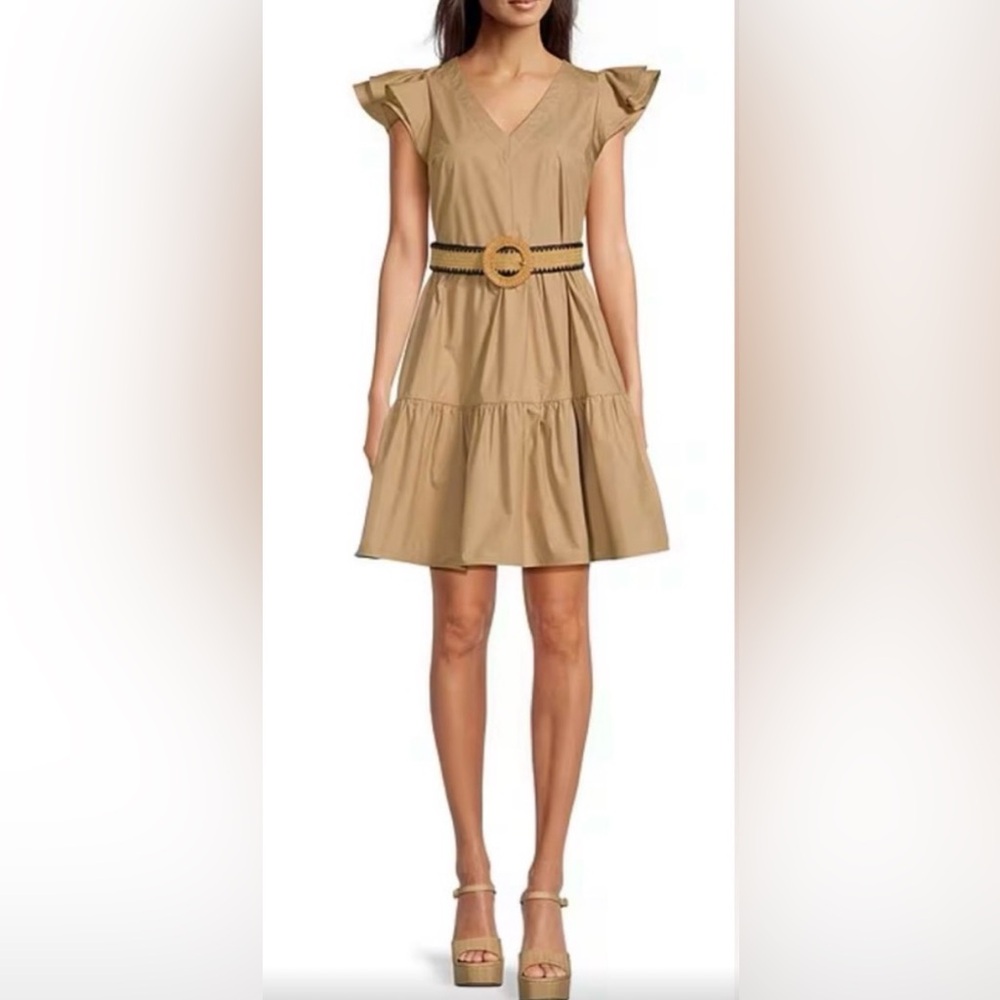 NWT Gibson Latimer Tan Dress size L🤎